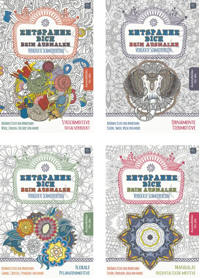 RHEITA Mandala-Malbuch Erwachsene B5 32 Seiten 120 g/m²