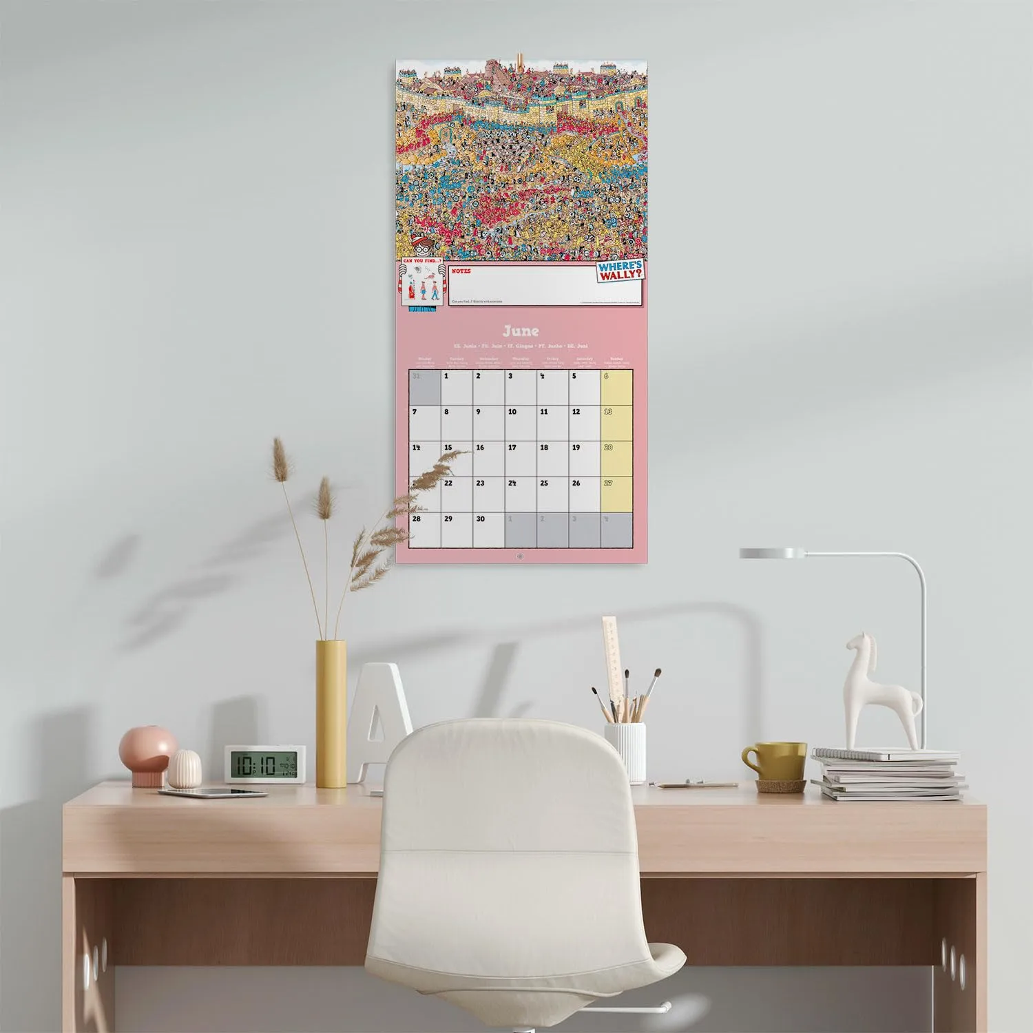 Erik Wo ist Walter Wandkalender 2027 30x30 sechssprachig