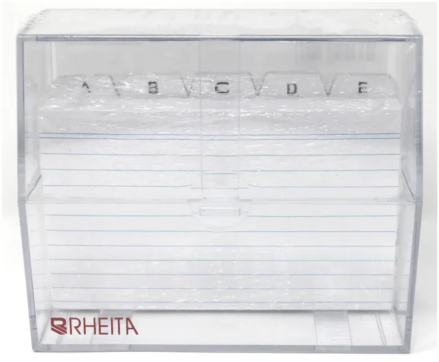 Rheita Karteikasten transparent mit Register A-Z