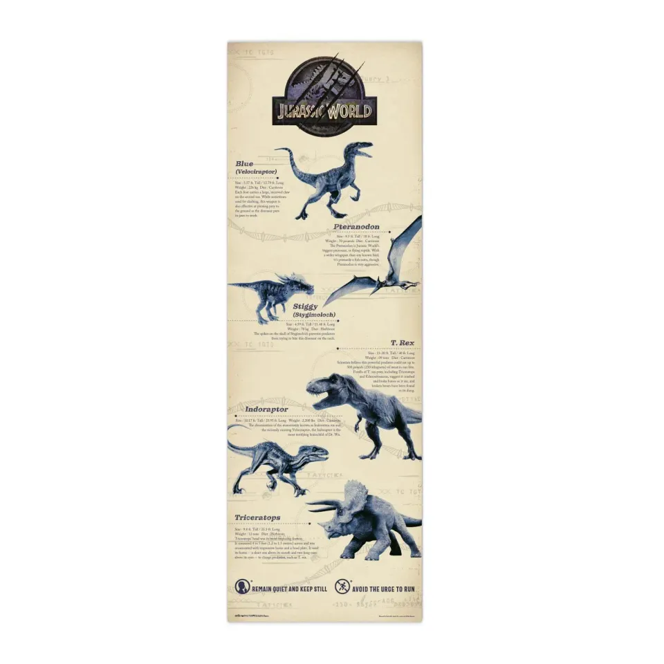 Erik Jurassic World Türposter 158x53 cm Hochglanz