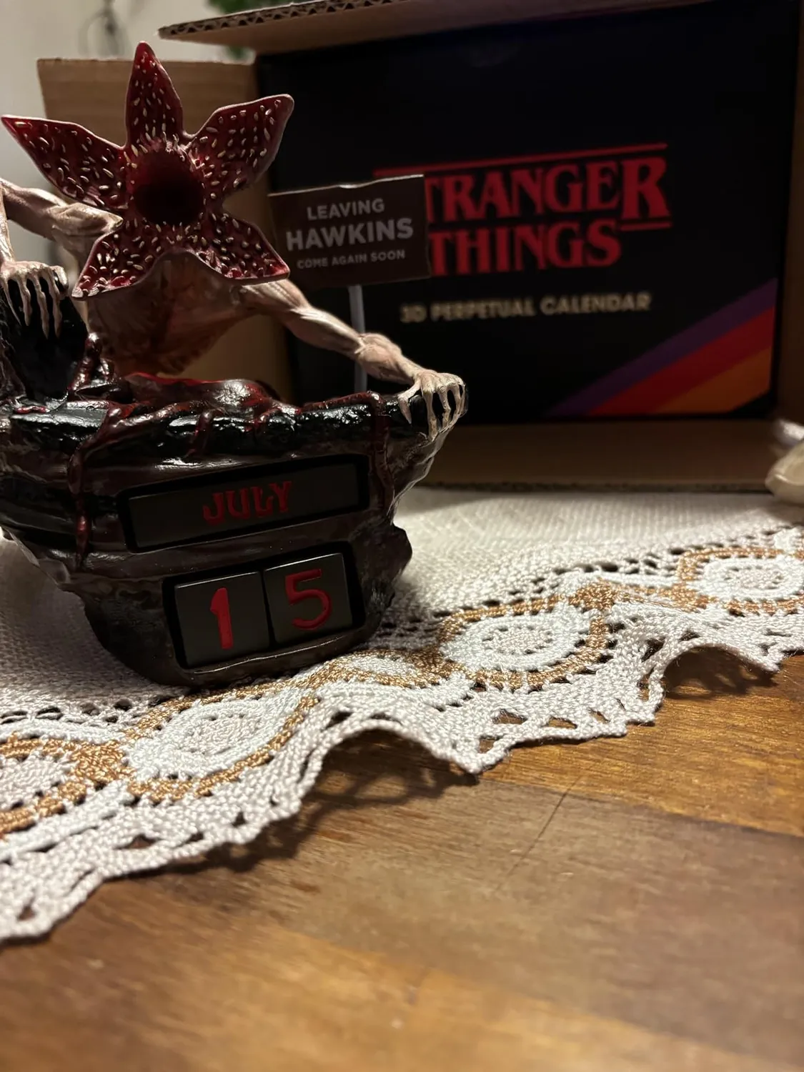 Erik Stranger Things Demogorgon Ewiger Kalender 3D-Figur