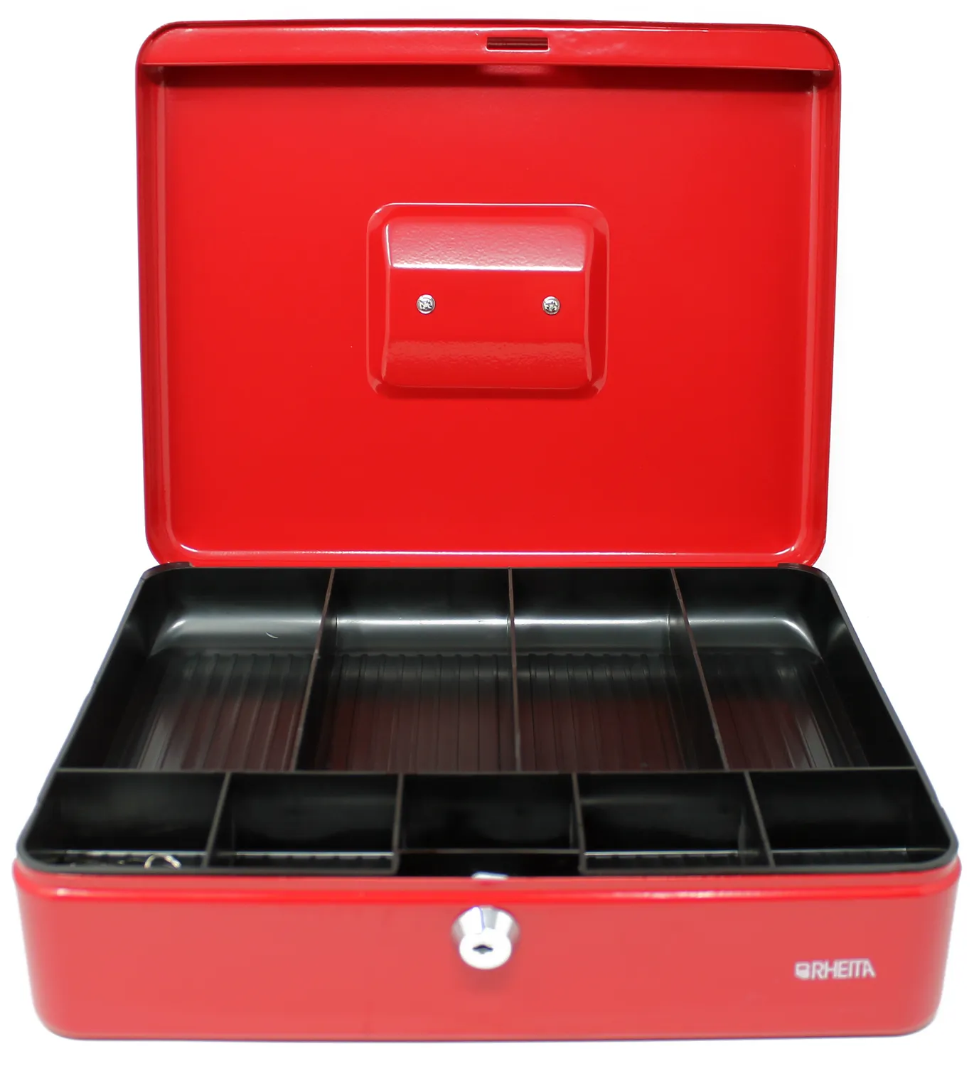 RHEITA Geldkassette Metall rot 300 x 240 x 90 mm