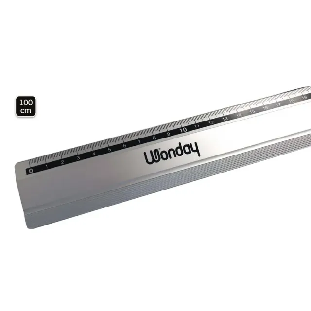 WONDAY Reskal Schneidelineal Aluminium