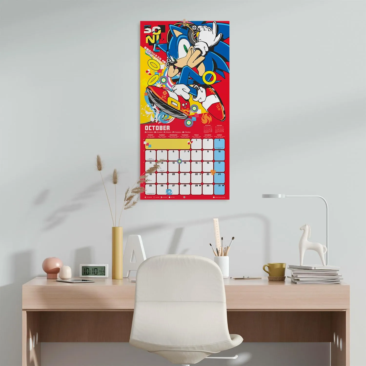 Erik Wandkalender 2027 30x30 12 Monate mehrsprachig