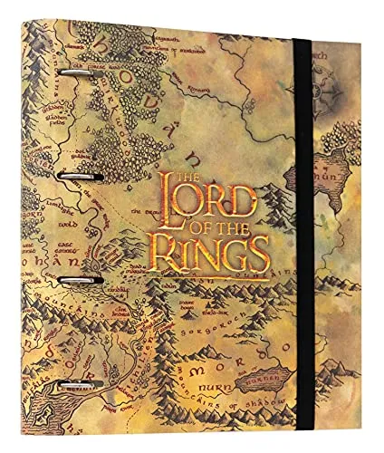 Erik Herr der Ringe Ringordner A4 schmal 4 Ringe mit Gummiband