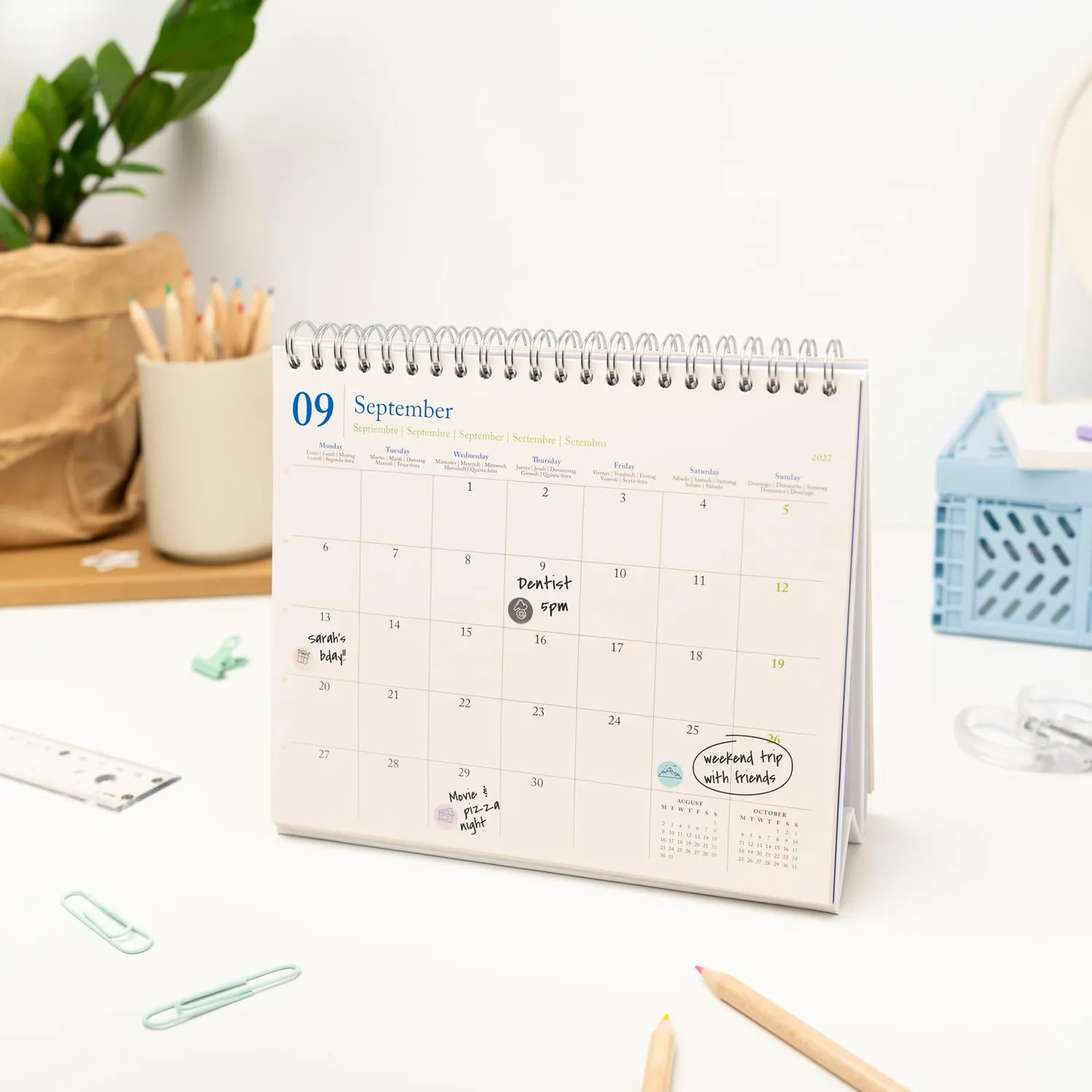 Erik Tischkalender 2027 Wire-O