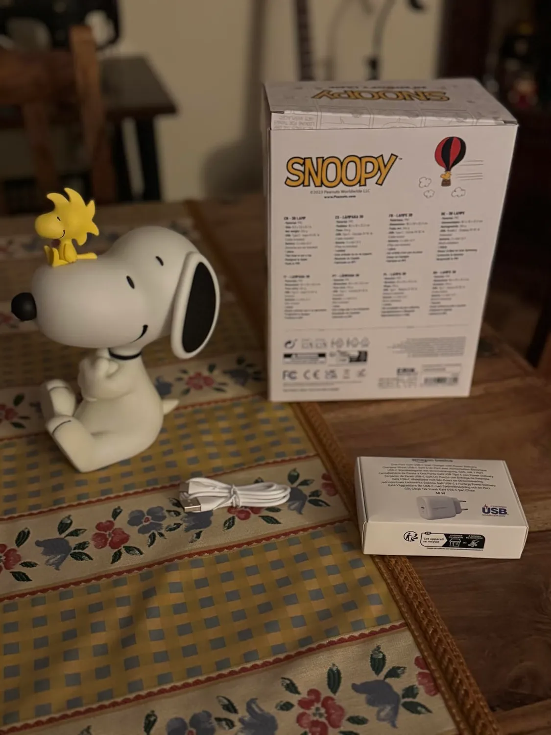 Erik Peanuts Snoopy LED Lampe Nachtlicht Kunstharz