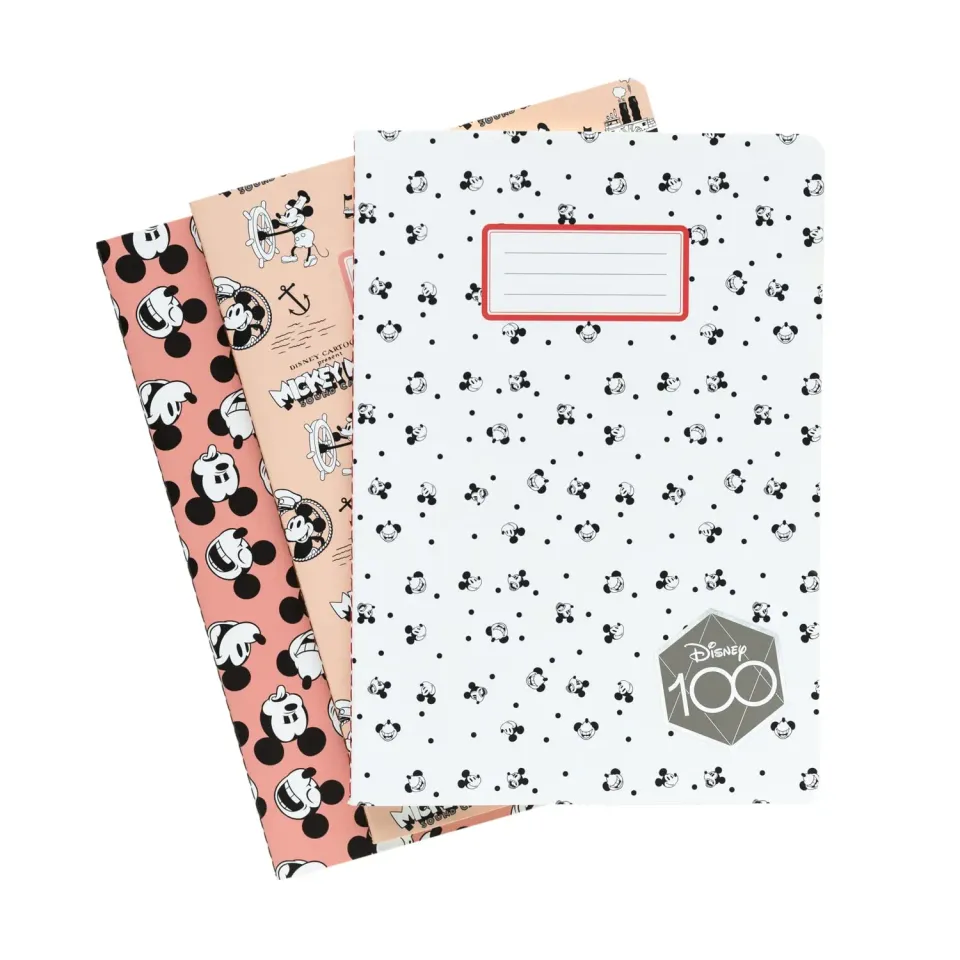 Erik Disney Mickey Mouse Notizbuch 3er-Pack A6 dotted