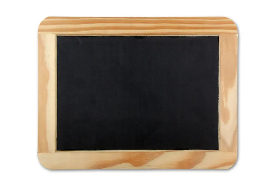 RHEITA Schiefertafel Standard Naturholzrahmen 19x14 cm