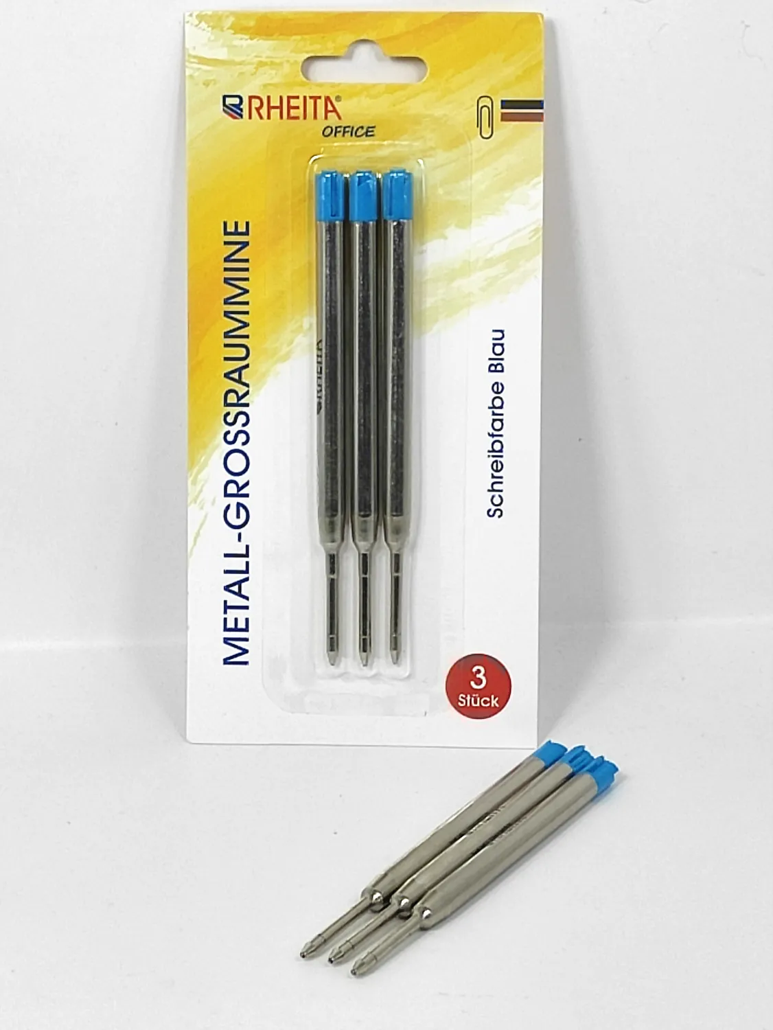 RHEITA Großraummine G2, 1 mm, 3 Stück DIN ISO 12757-2
