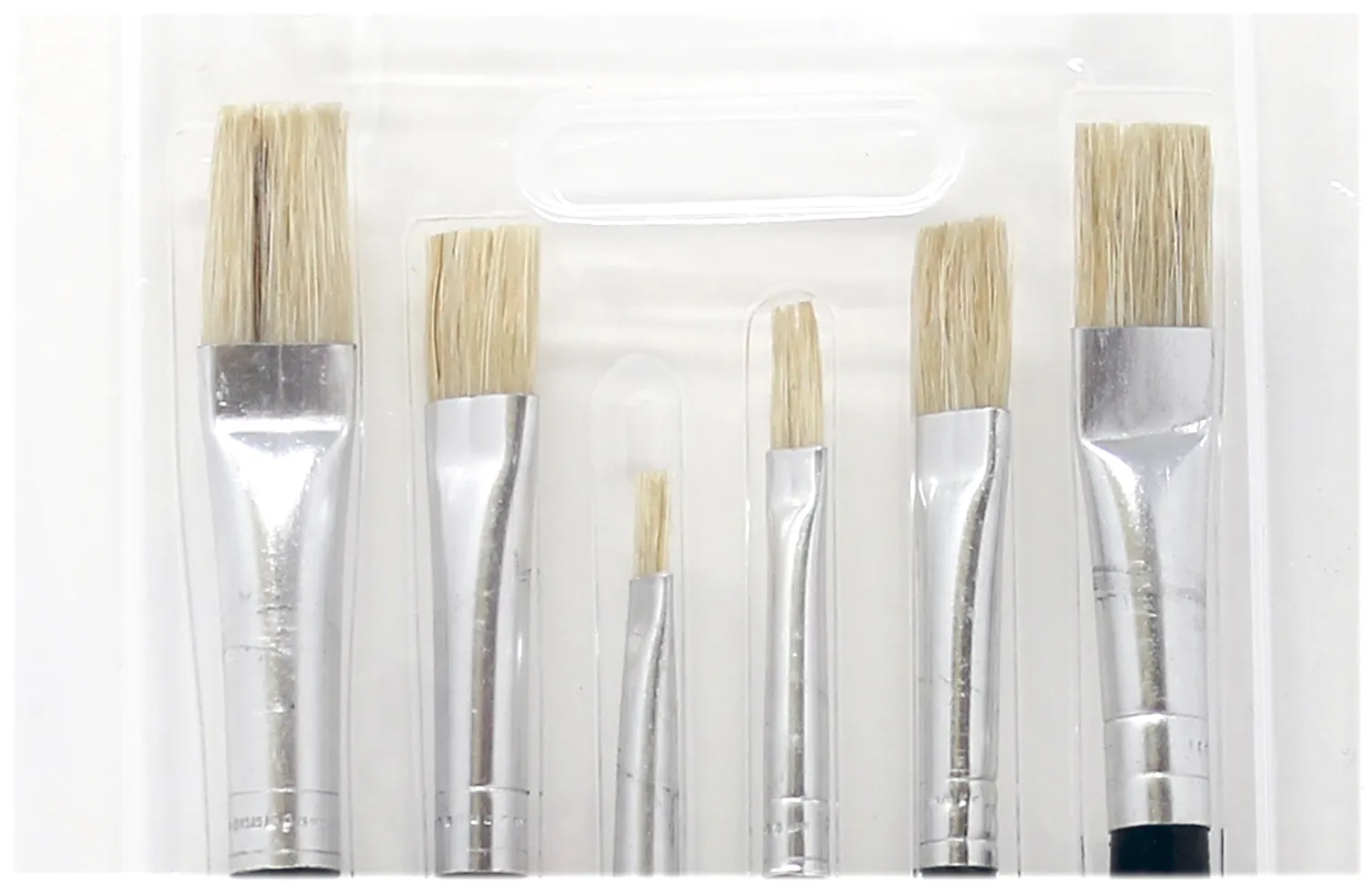 RHEITA Borstenpinsel-Set 2-4-6-8-10-12 6-teilig flach Naturhaar