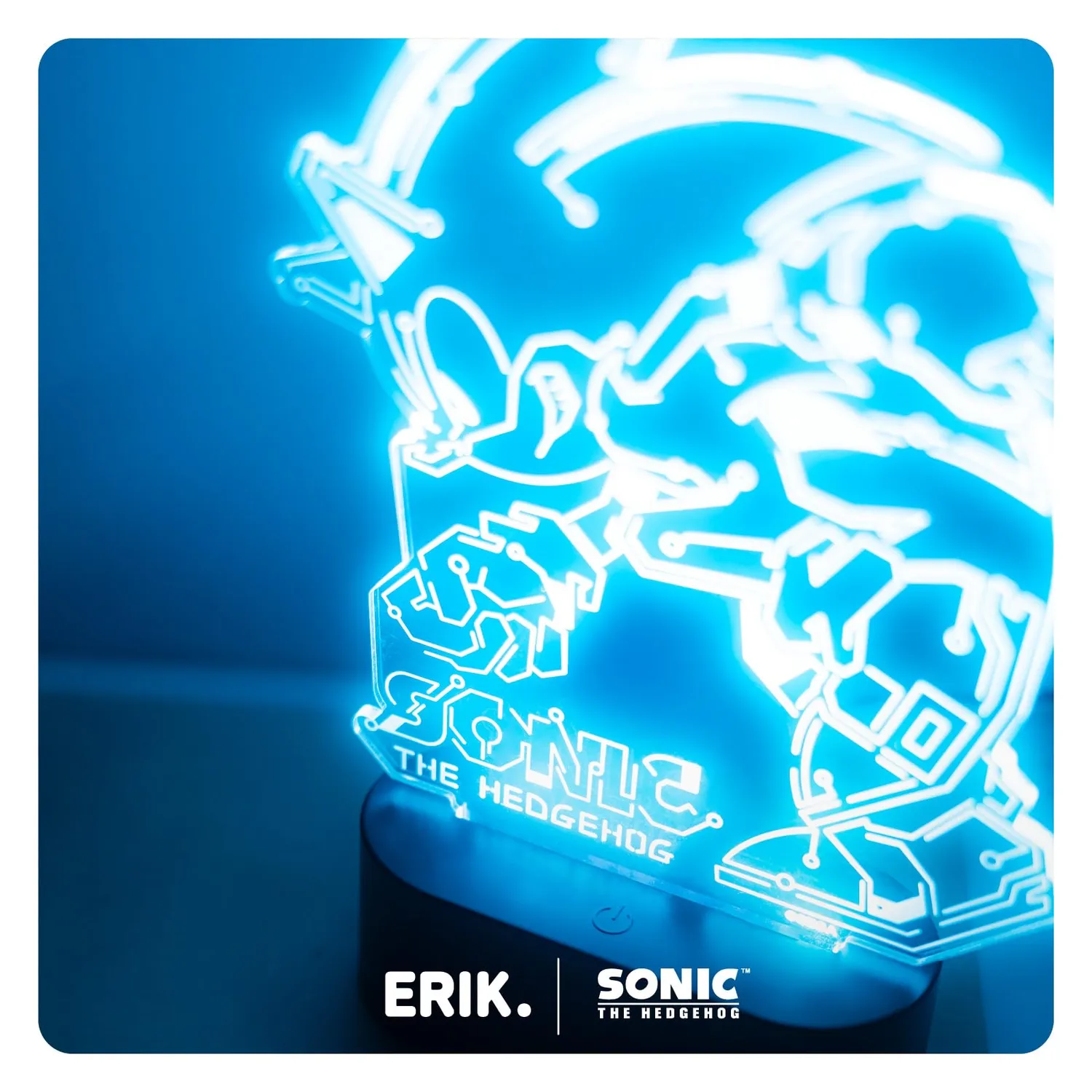 Erik Sonic The Hedgehog Lampe LED Farbwechsel