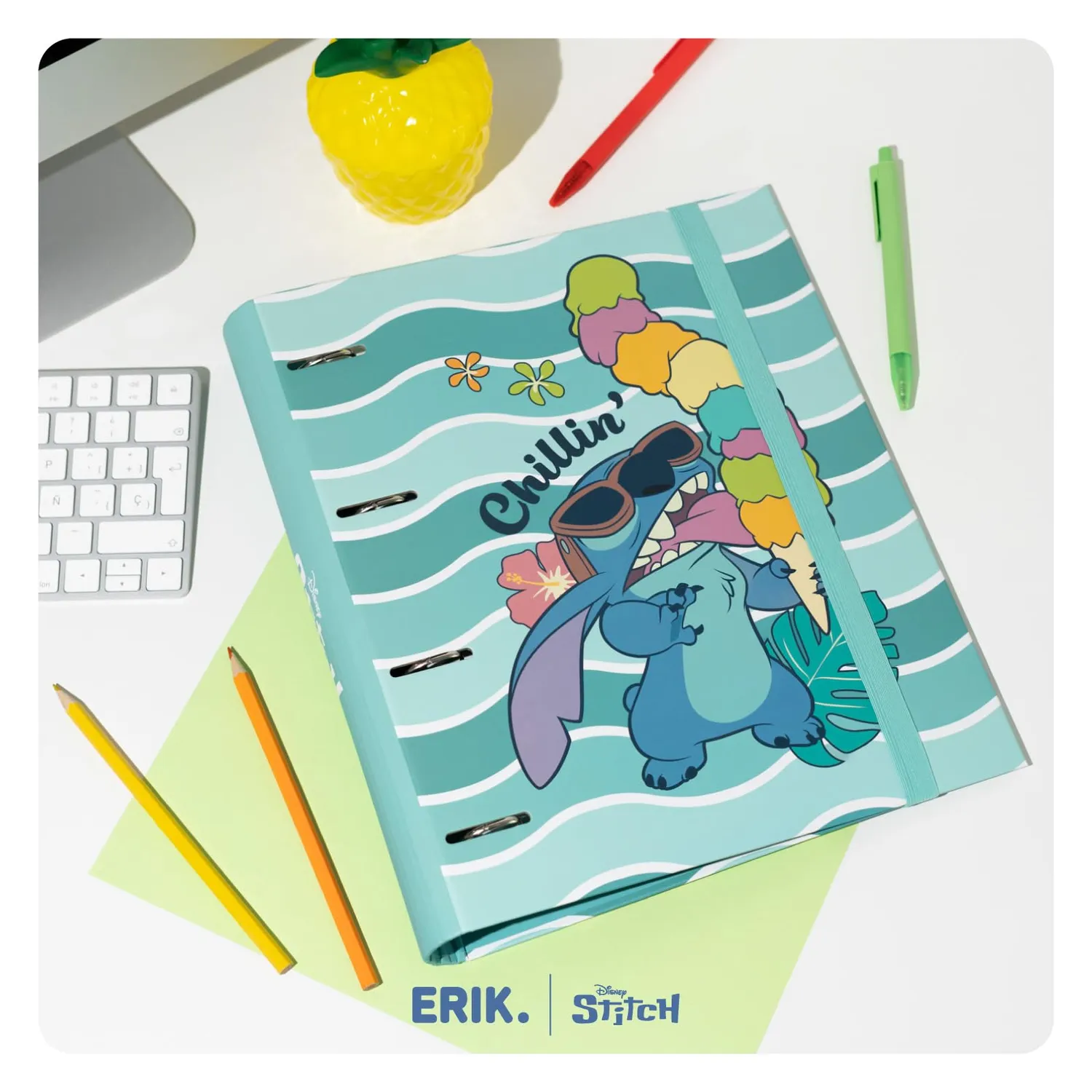 Erik Disney Stitch Ringordner A4 4 Ringe schmal