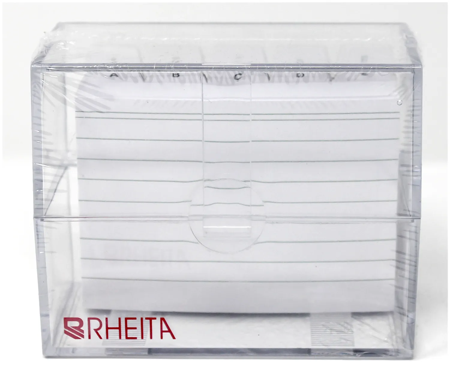 Rheita Karteikasten transparent mit Register A-Z