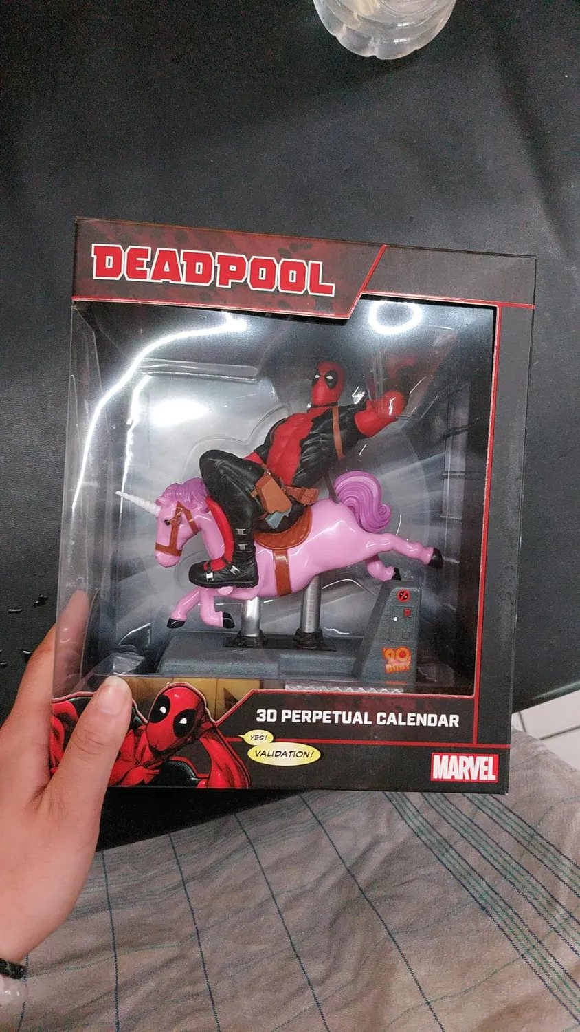 Erik Marvel Deadpool ewiger Kalender 3D Figur