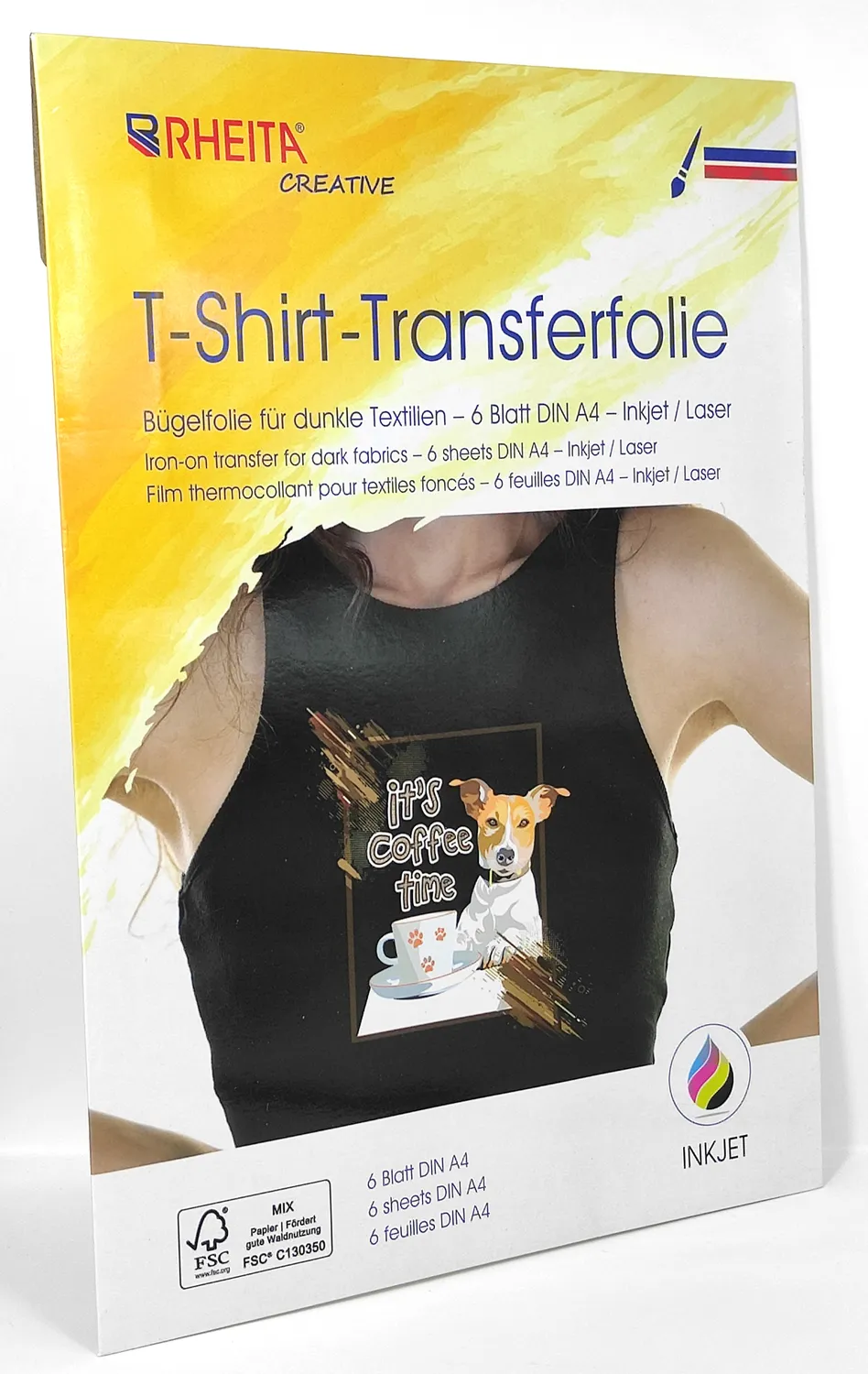 RHEITA T-Shirt Transferfolie A4 Bügelfolie 6 Blatt