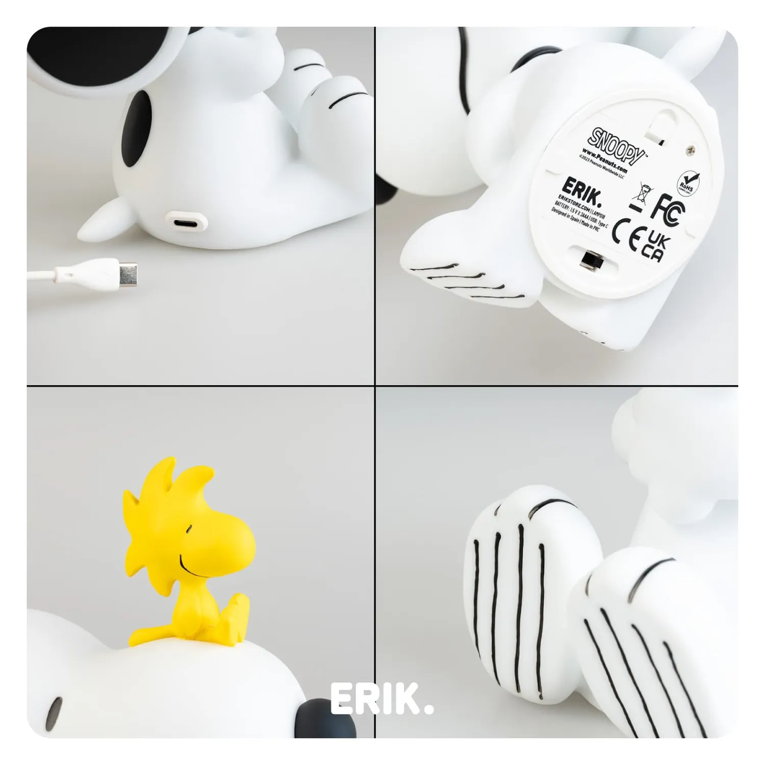 Erik Peanuts Snoopy LED Lampe Nachtlicht Kunstharz