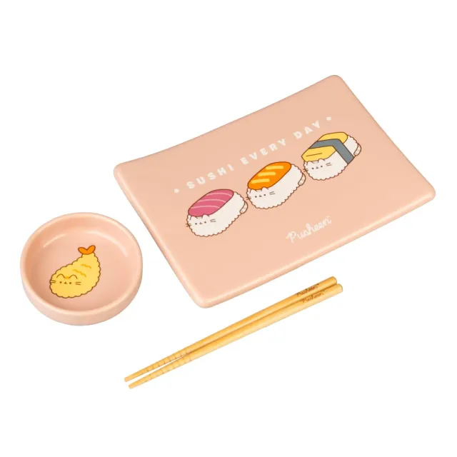 Erik Pusheen Sushi-Set Geschirr Keramik 3-teilig