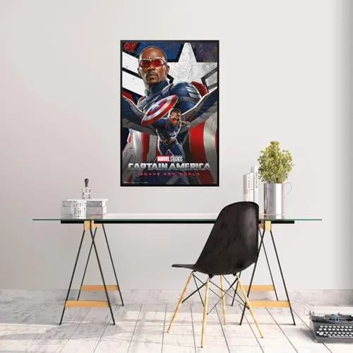 Erik Captain America Poster Marvel Brave New World Anthony Mackie Sam Wilson