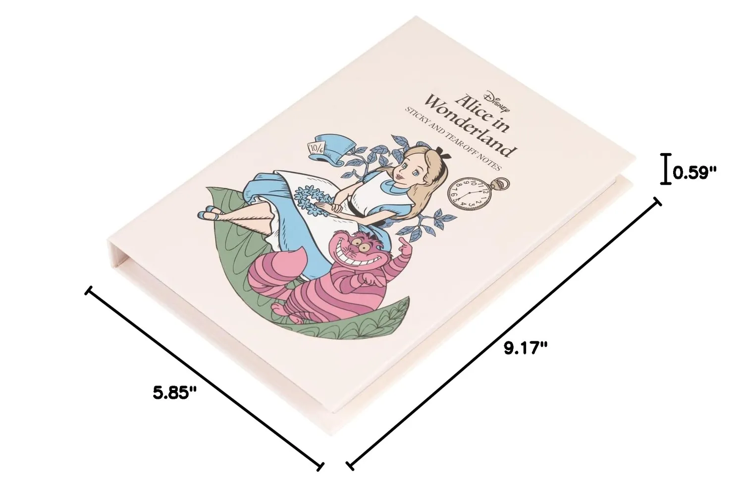 Erik Disney Alice Notizblock A6 mit Haftnotizen 15,5x11 cm