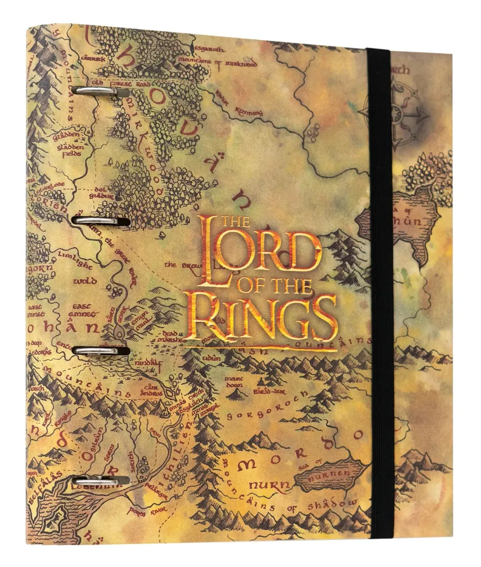 Erik Herr der Ringe Ringordner A4 schmal 4 Ringe mit Gummiband