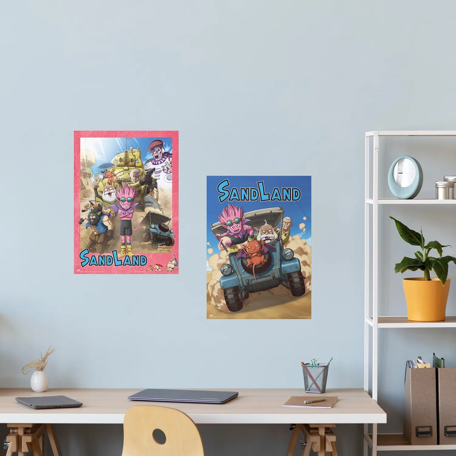 Erik Sand Land Poster 2er-Set 38x52 cm mit Klebemasse