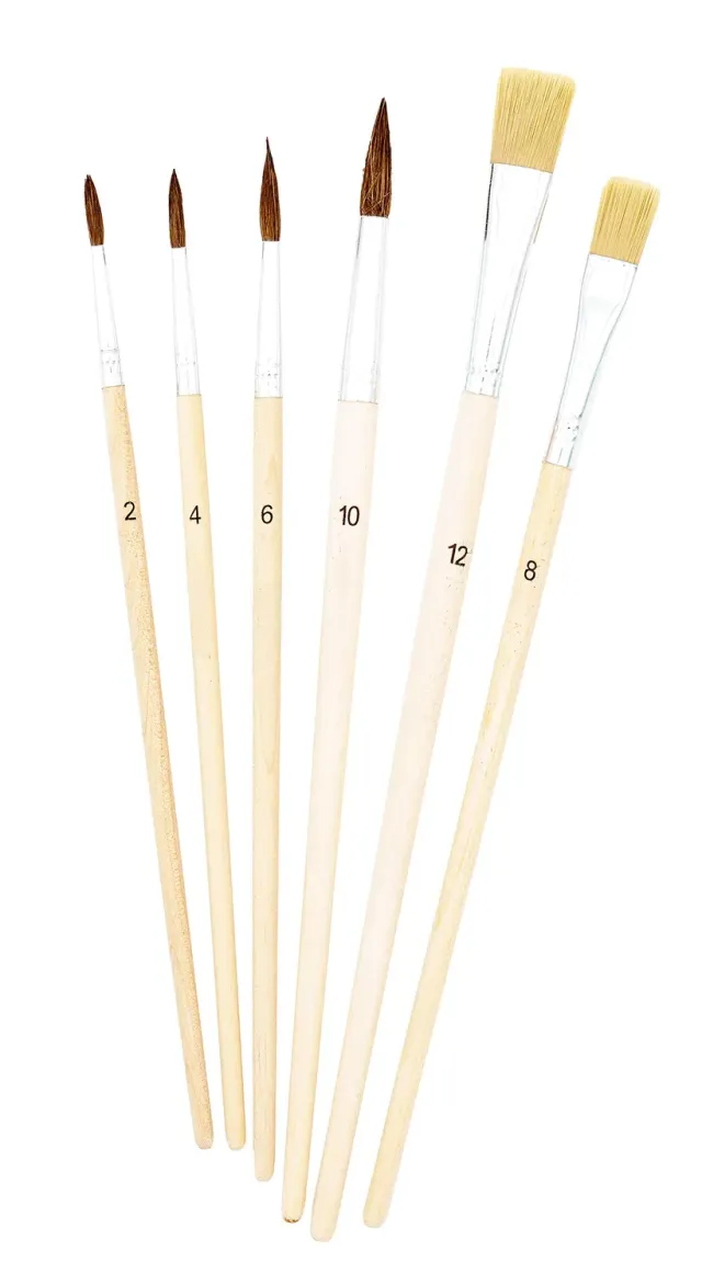 TSI Schulmalpinsel-Set 49106 Pinsel Naturschaft