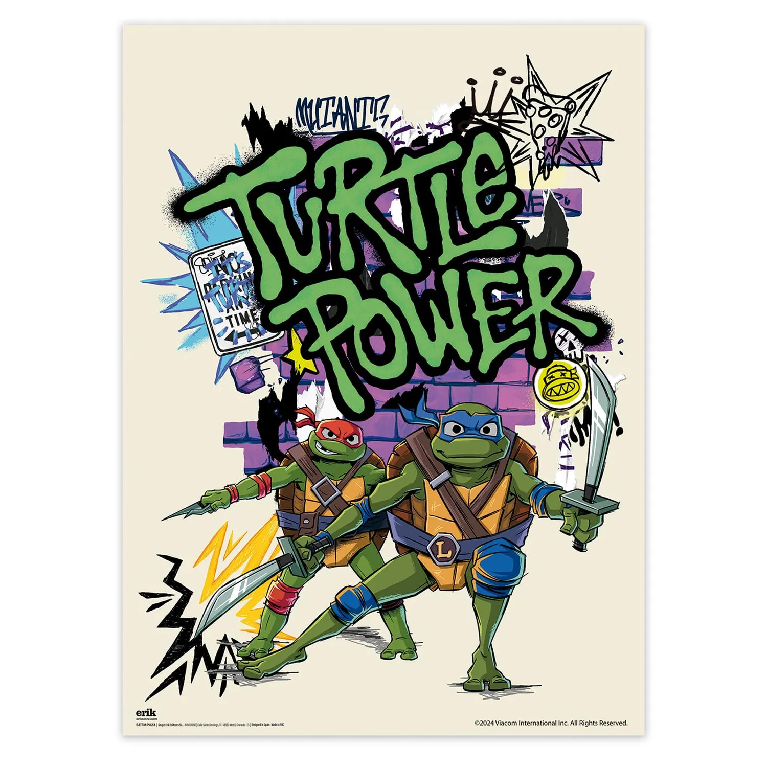 Erik Tortugas Ninja Poster Set 2-teilig 38 x 52 cm