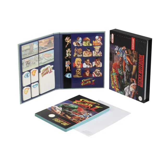 Erik Street Fighter Premium Notizbuch A5 blanko Sticker
