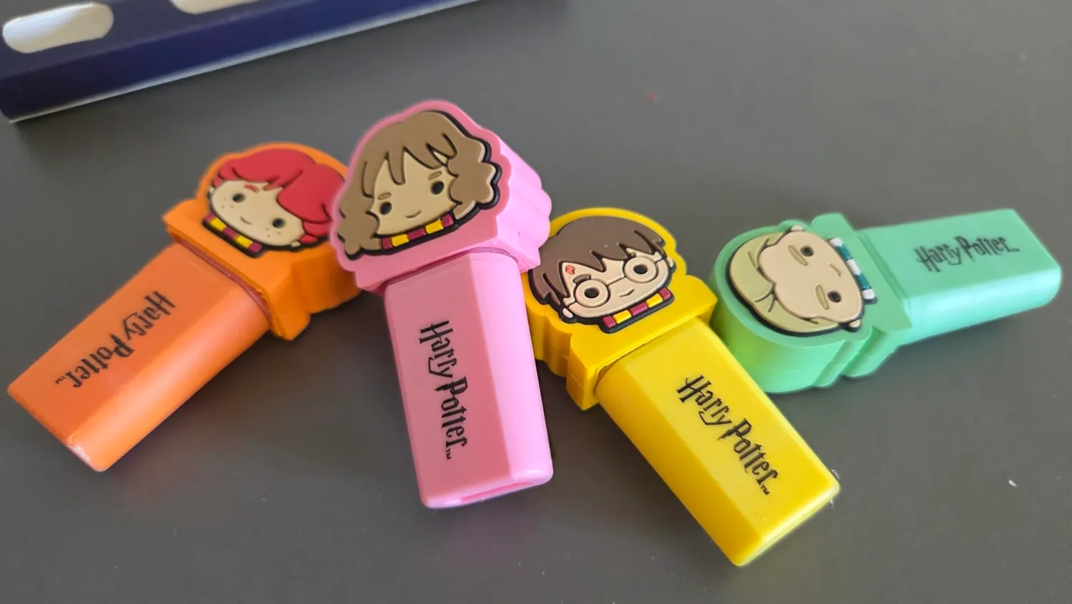Erik Textmarker 4er Set mit 3D-Silikon-Topper