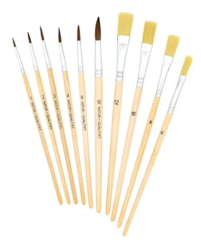 TSI K3T 49410 Pinsel-Set 10-teilig Borsten- und Haarpinsel