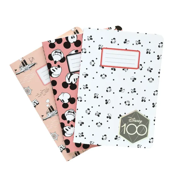 Erik Disney Mickey Mouse Notizbuch A6 3er-Pack gepunktet