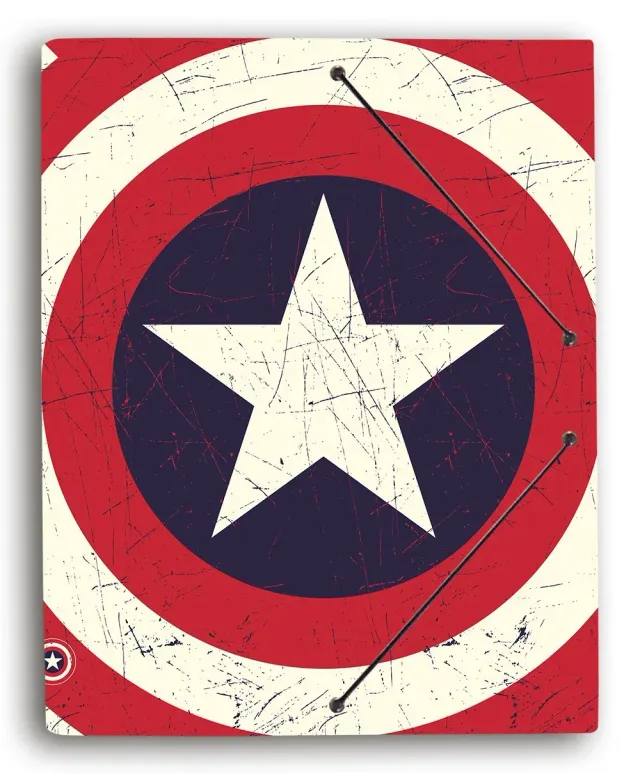 Erik Marvel Captain America Sammelmappe A4 Gummizug