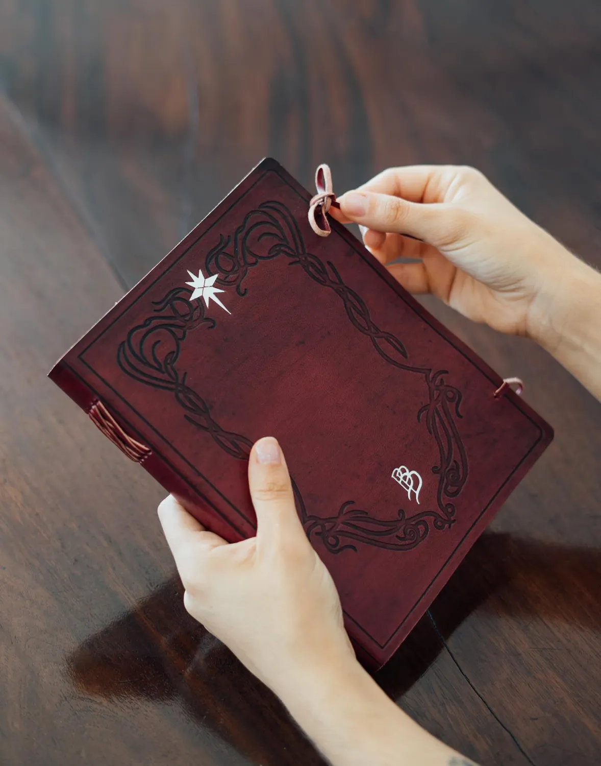 Erik Herr der Ringe Notizbuch Leder blanko 180 Seiten