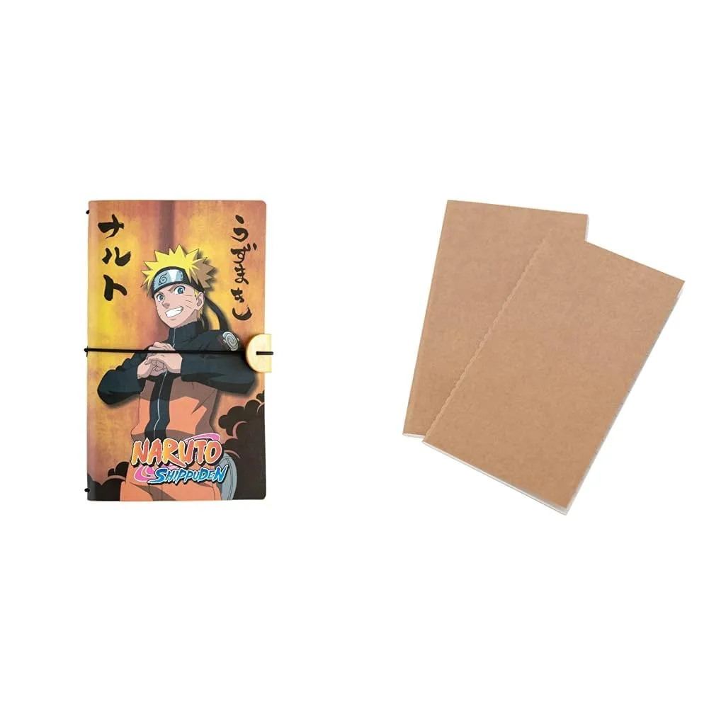 Erik Naruto Notizbuch A5 Kunstleder nachfüllbar