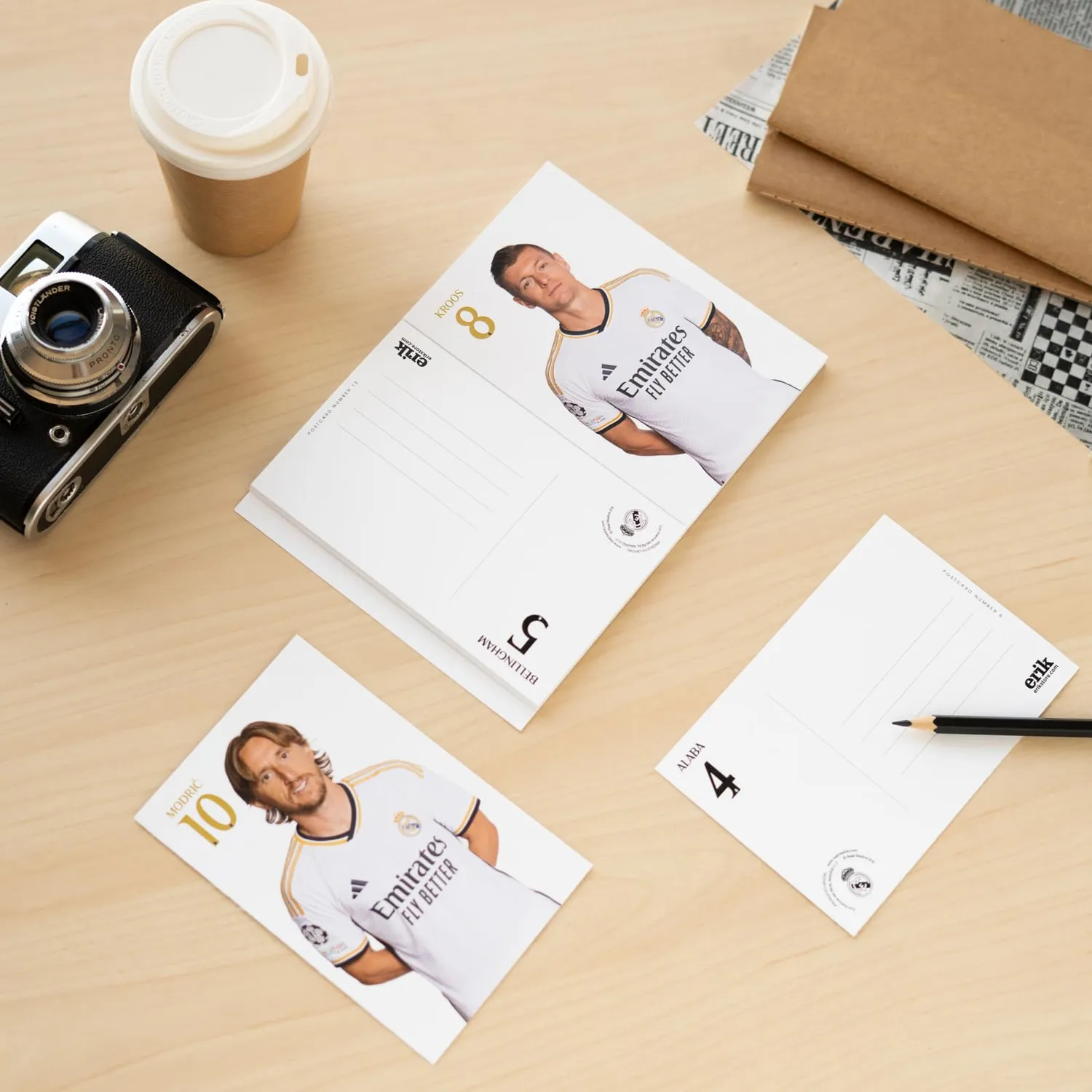 Erik Real Madrid Postkartenbuch 24 Postkarten Set