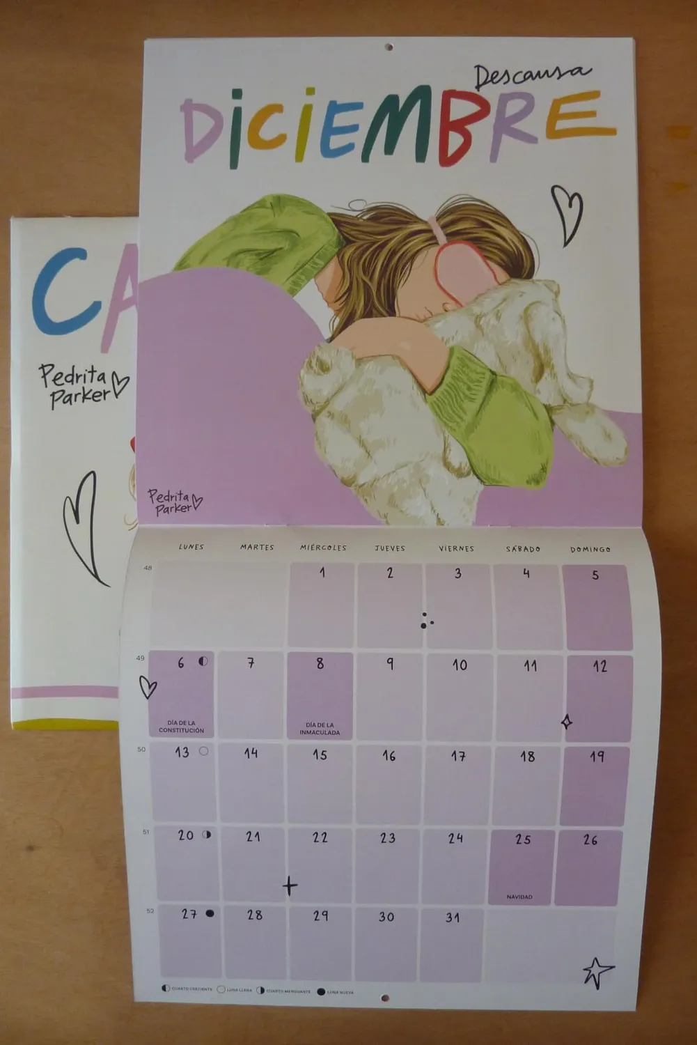 Erik Pedrita Parker Wandkalender 2027 Familienkalender