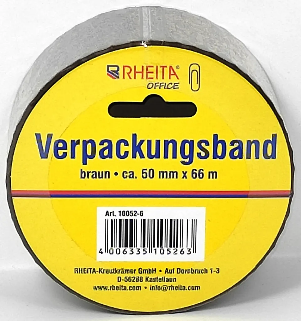 RHEITA Verpackungsband 50 mm x 66 m Paketband 40 my