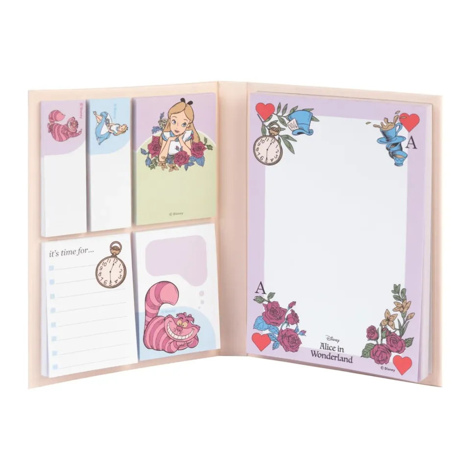 Erik Disney Alice Notizblock A6 mit Haftnotizen 15,5x11 cm