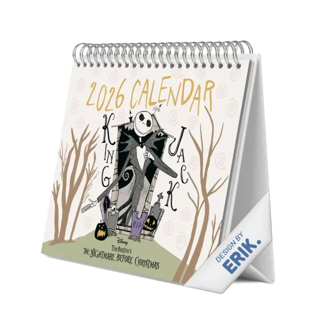 Erik Nightmare Before Christmas Tischkalender zum Aufstellen