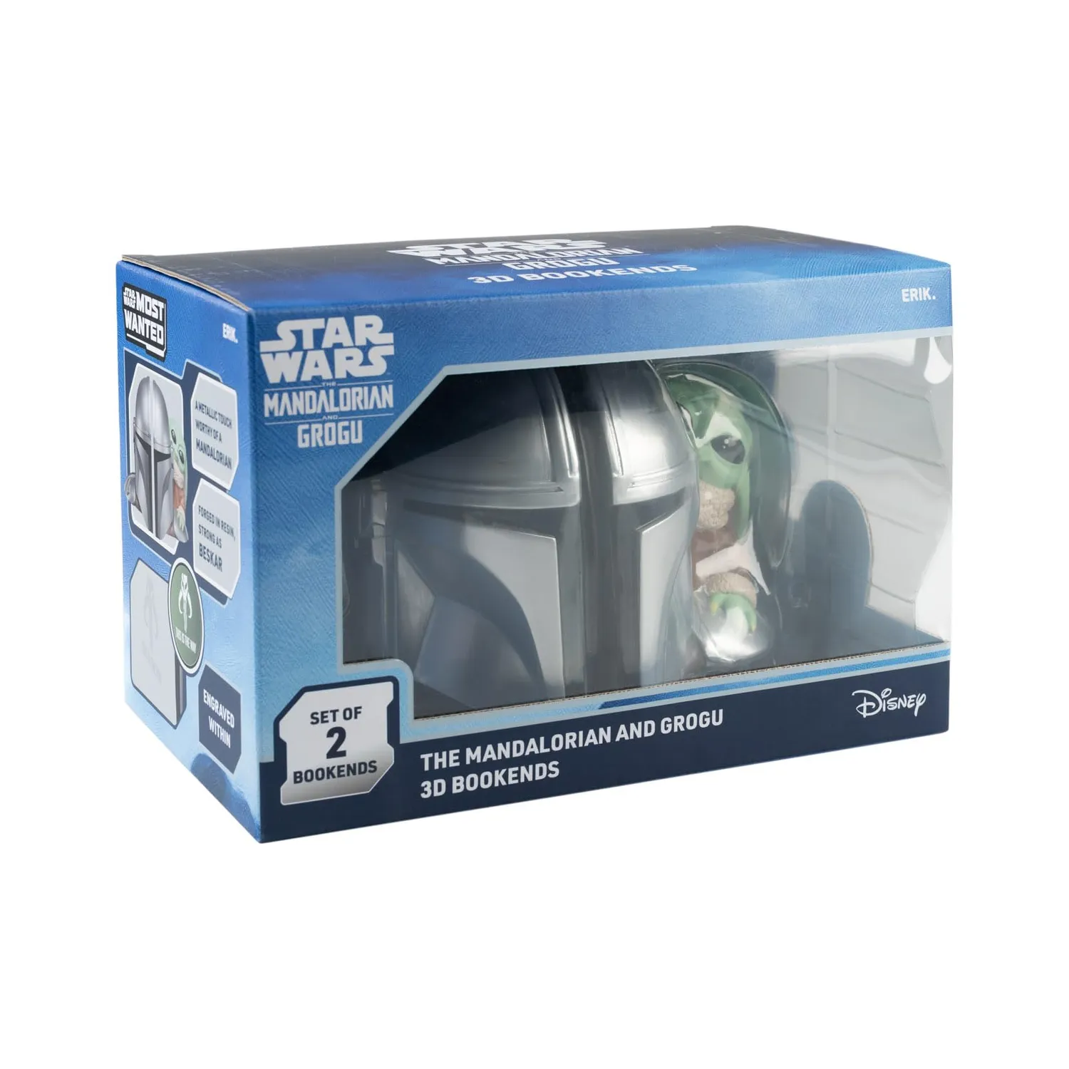 Erik Star Wars Mandalorian Grogu Buchstütze Kunstharz