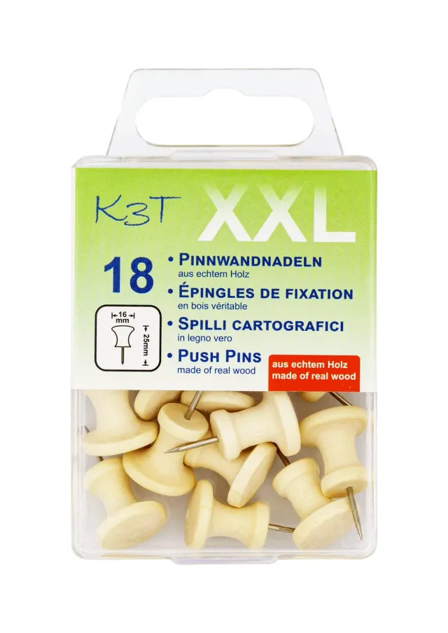 TSI K3T 48918 Pinnnadeln XXL Holz 18er-Packung