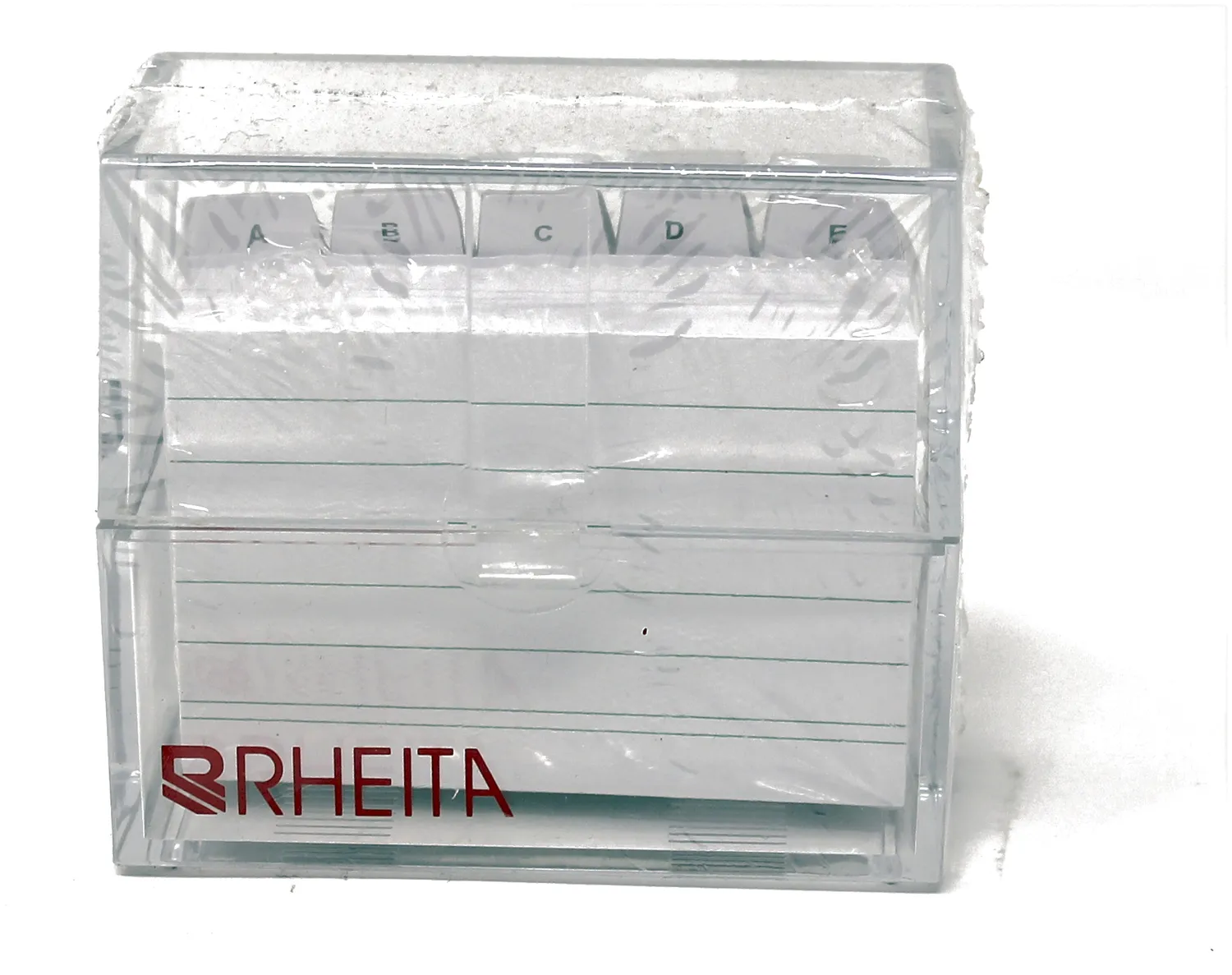 Rheita Karteikasten transparent mit Register A-Z