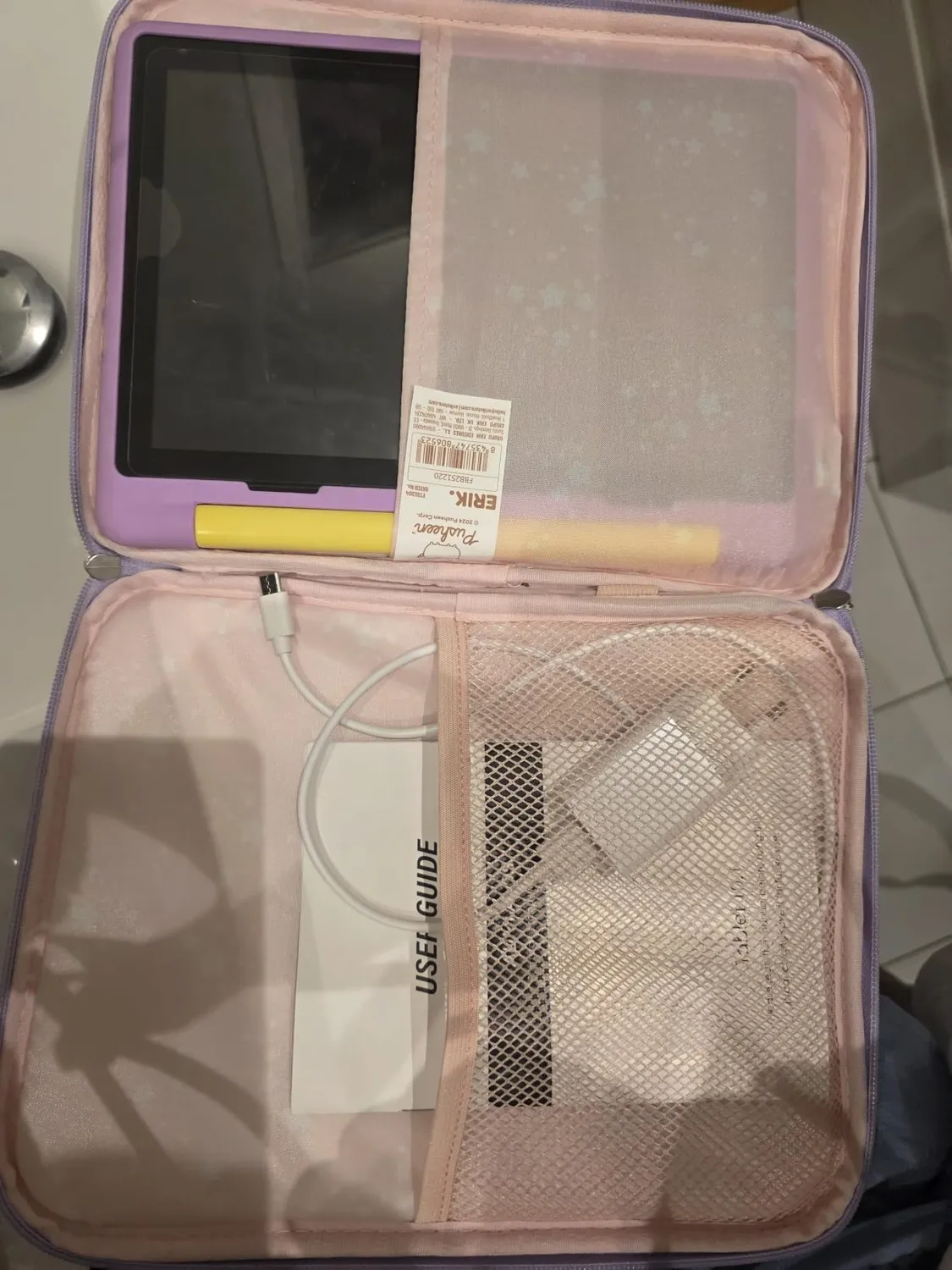 Erik Pusheen Cat Tablet-Schutzhülle bis 10 Zoll aus Polyester