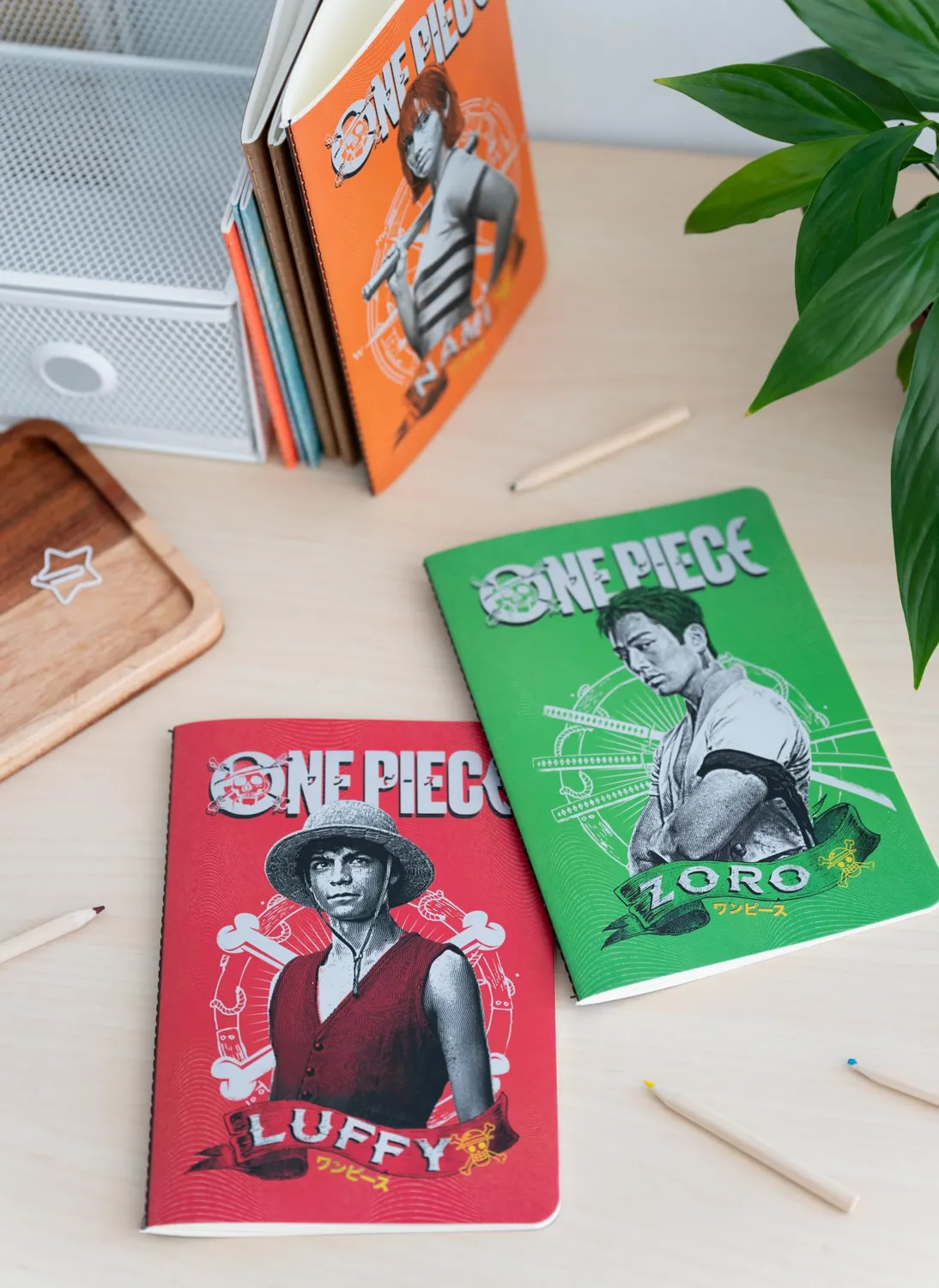 Erik One Piece Notizbuch-Set A5 3 Stück liniert dotted blanko