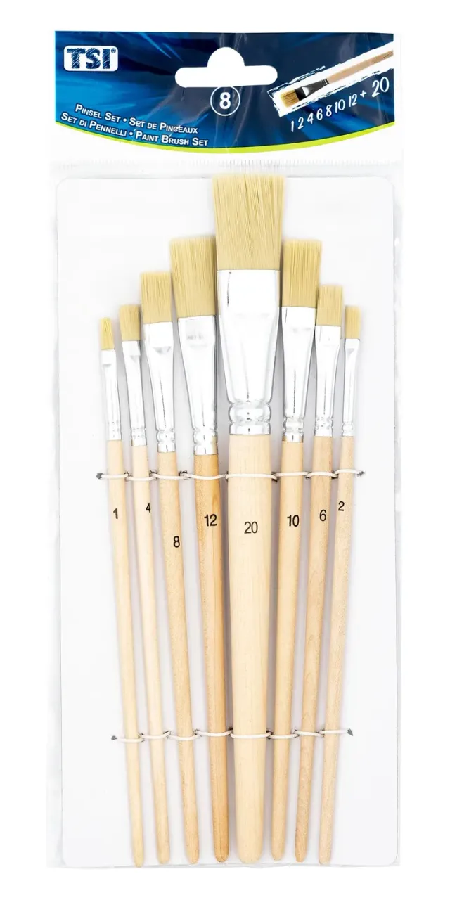TSI 49209 Borstenpinsel-Set mit Naturschaft